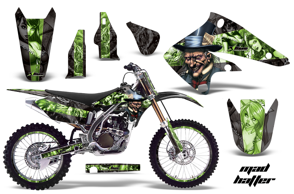 Kawasaki KX250F 04-05 Graphics Kit MH BG NPs